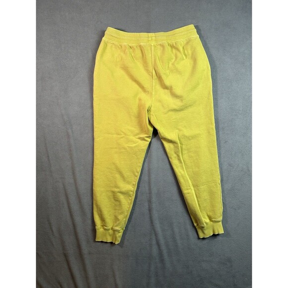 The North Face Fleece Joggers Men’s Medium Yellow Pockets Sweatpants Athleisure - Picture 2 of 10